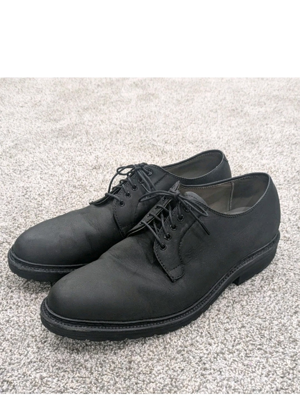 Alden Black Oiled Nubuck Plain Toe Bulcher Cape Cod Shoes 9433S Size 9 B/D